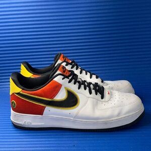 Size 14- Men’s Nike Air Force 1 Low Raygun White Black Orange  CU8070-100